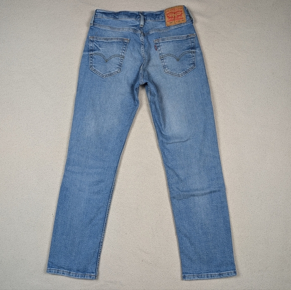 Levi's 514 Men's 29x30 Blue Jeans Stretchy Straight Leg Faded Medium Wash - Picture 7 of 16